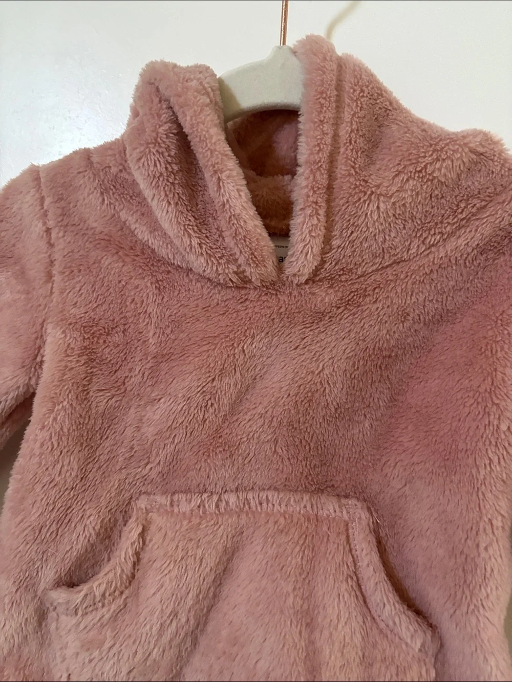 Carter’s Cozy Plush Hoodie for Baby Girl Dusty Rose 9 Months